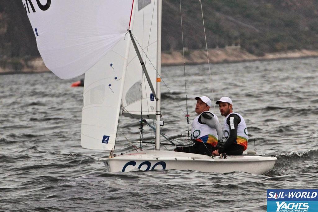 Croatia are points leaders after 470 Day 1 - Day 3, 2016 Olympic Regatta © Richard Gladwell www.photosport.co.nz